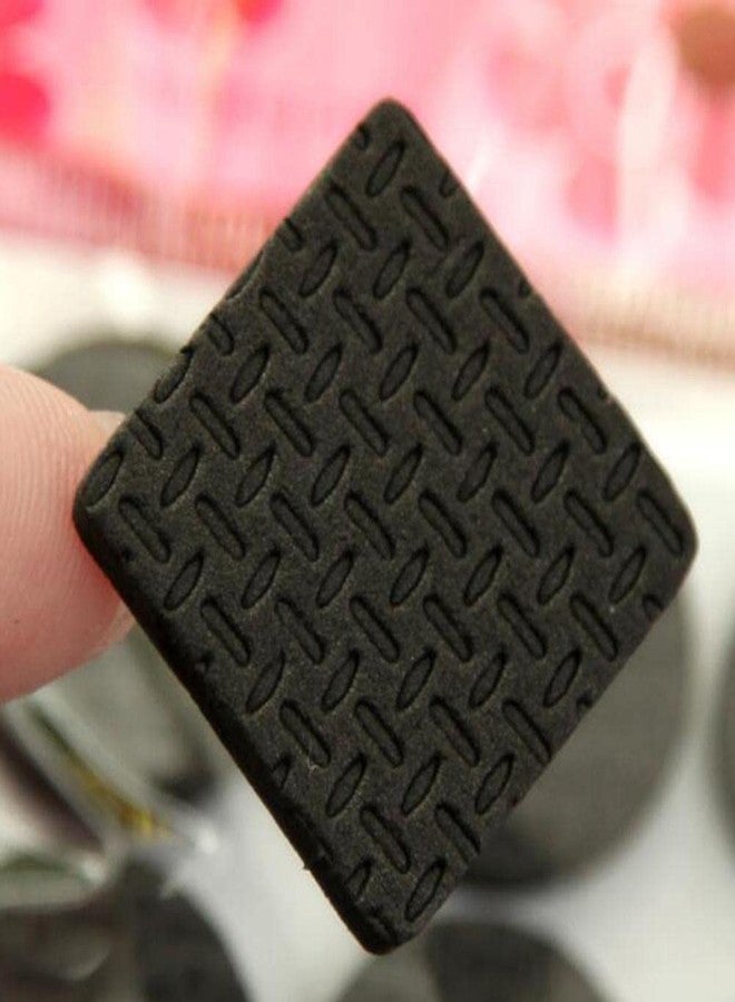 Prostuff.in Furniture Silicone Protection Cover || Square Shaped Furniture Floor Scratch Protection for Sofa, Office Chair, Table Balance Pad Noise Insulation Pad Floor 1.8 CM Black Color, 32 Pcs - Image 3